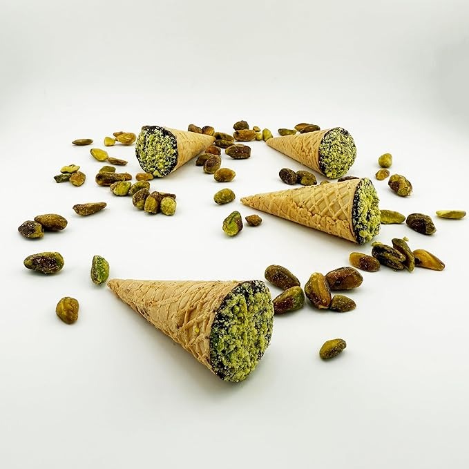 Premium Pistachio Chocolate Cones